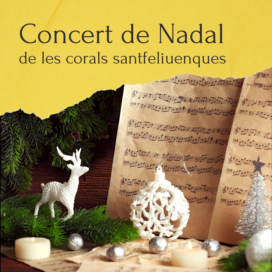 Concert de Nadal de les corals santfeliuenques a la Sala Ibèria