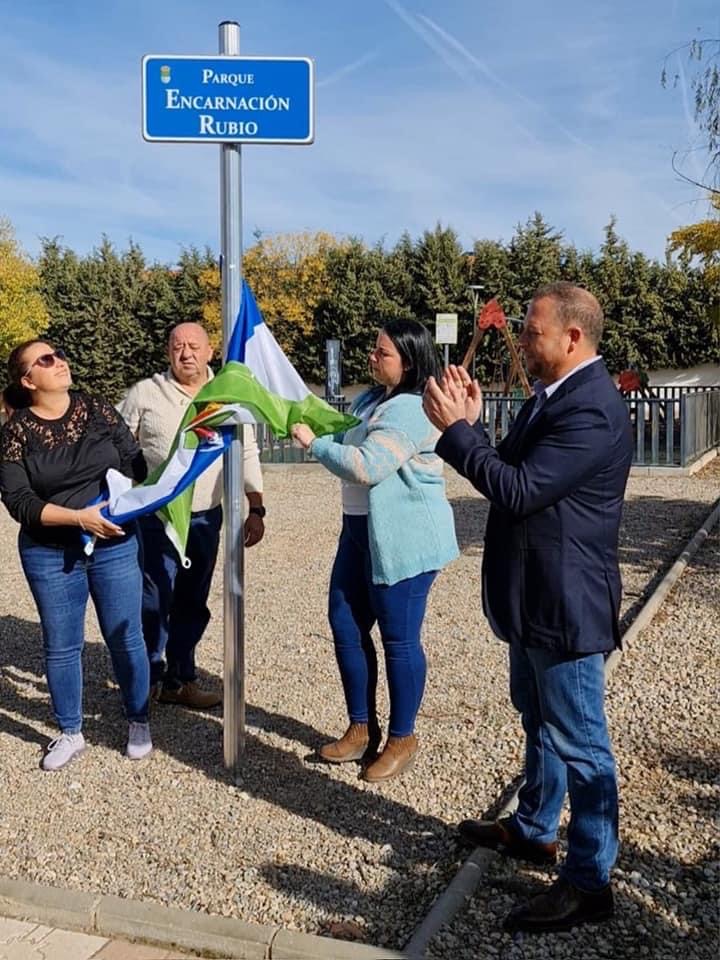 Cúllar Vega dedica un parque a Encarnación Rubio, asesinada hace 18 años