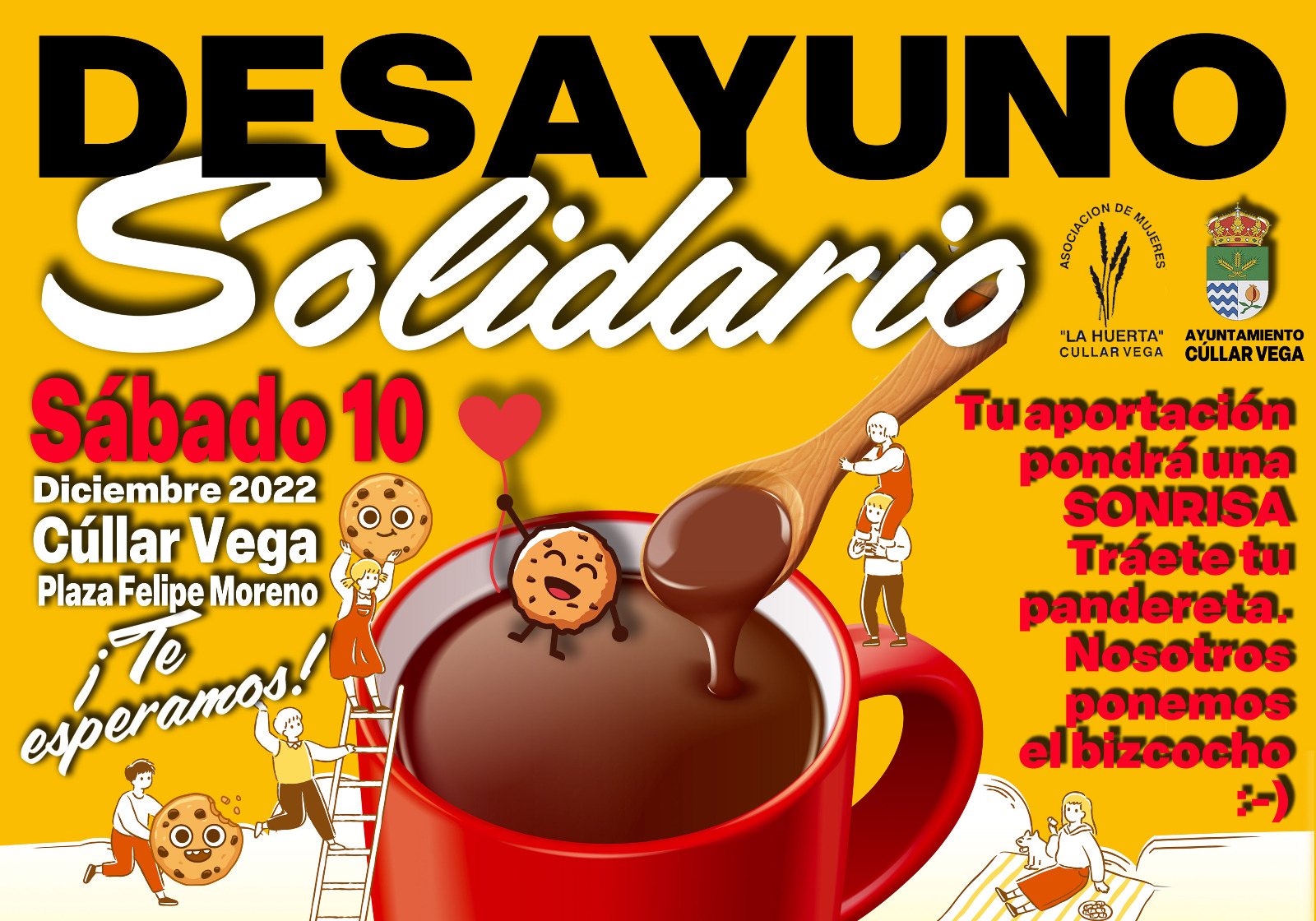 Desayuno Solidario el sábado 10 de diciembre