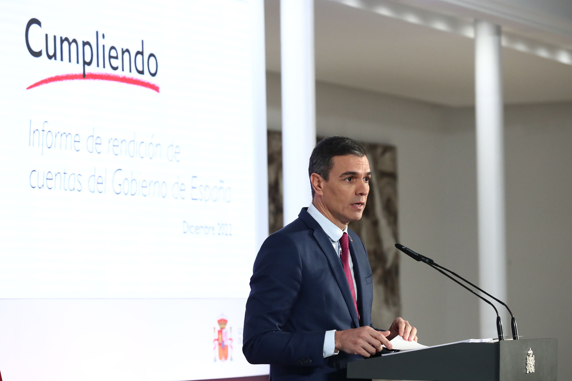 El Gobierno ya ha cumplido más del 66% de sus compromisos y prevé alcanzar el 73% para el próximo semestre
