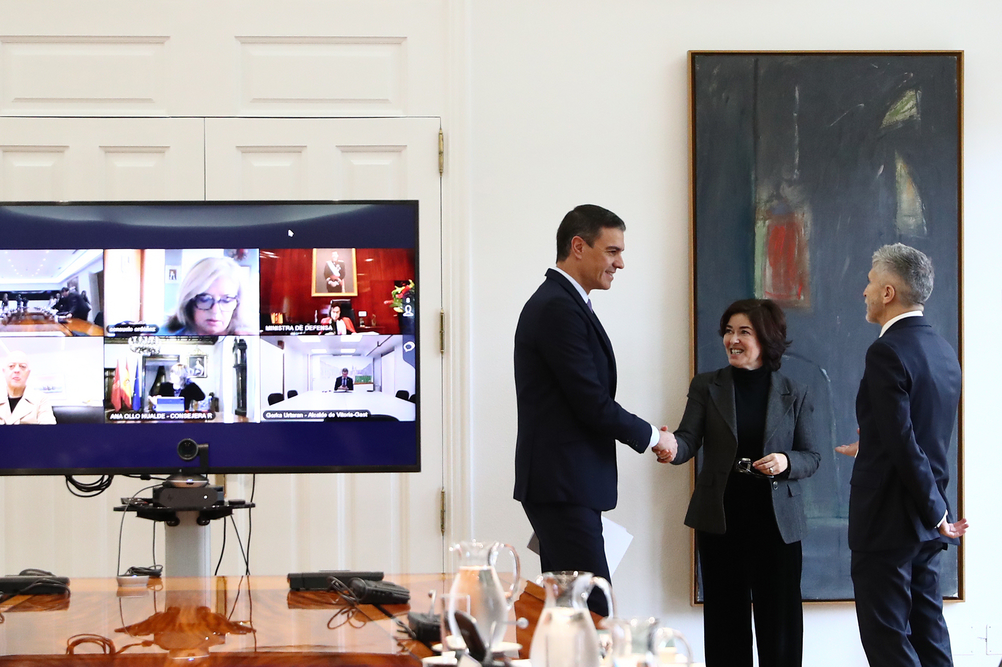 El presidente del Gobierno se reúne con representantes del Patronato de la Fundación Centro para la Memoria de las Víctimas del Terrorismo