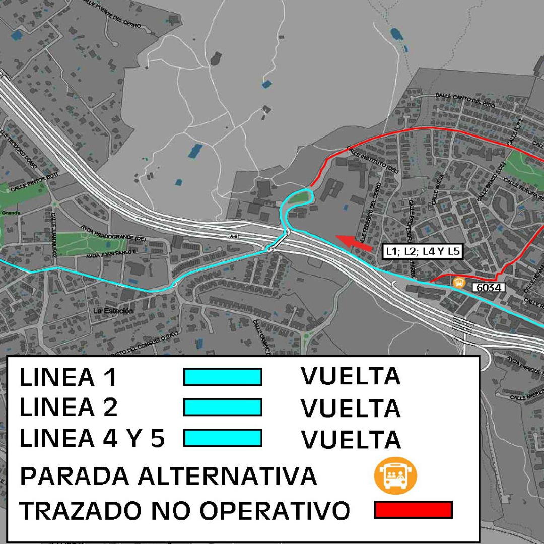 El sábado 24 cortes de tráfico y cambios en el servicio de autobuses