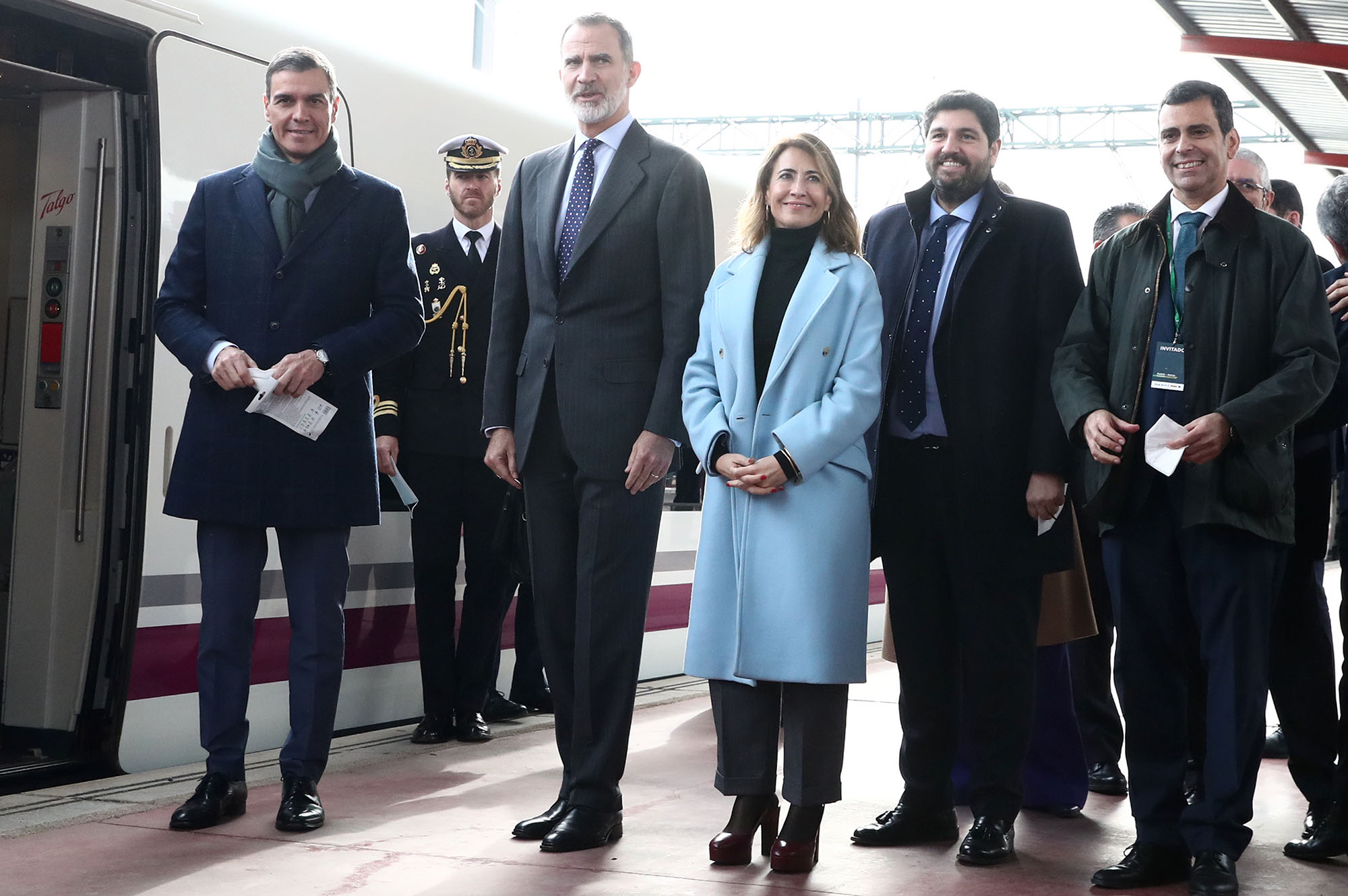 La Moncloa. 19/12/2022. Pedro Sánchez inaugura, junto al rey Felipe VI, la Línea de Alta Velocidad Madrid-Murcia [Presidente/Actividad]