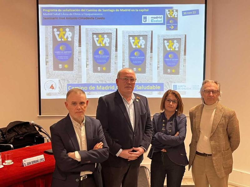 O director da Casa de Galicia en Madrid presentou a conferencia, “Camiño de Madrid, Camiño Saudable”, que impartiu Javier Leralta