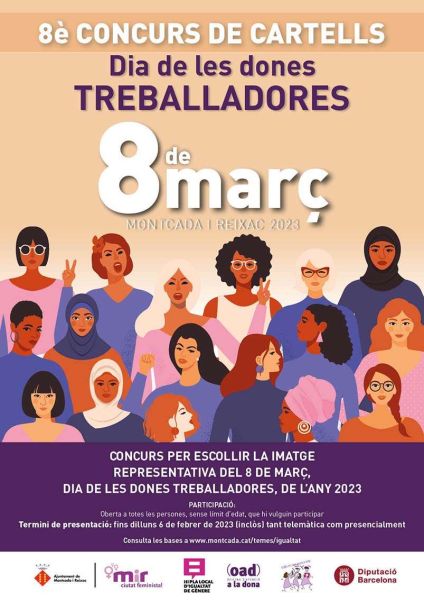 Obert el vuitè concurs del cartell del Dia de les Dones Treballadores