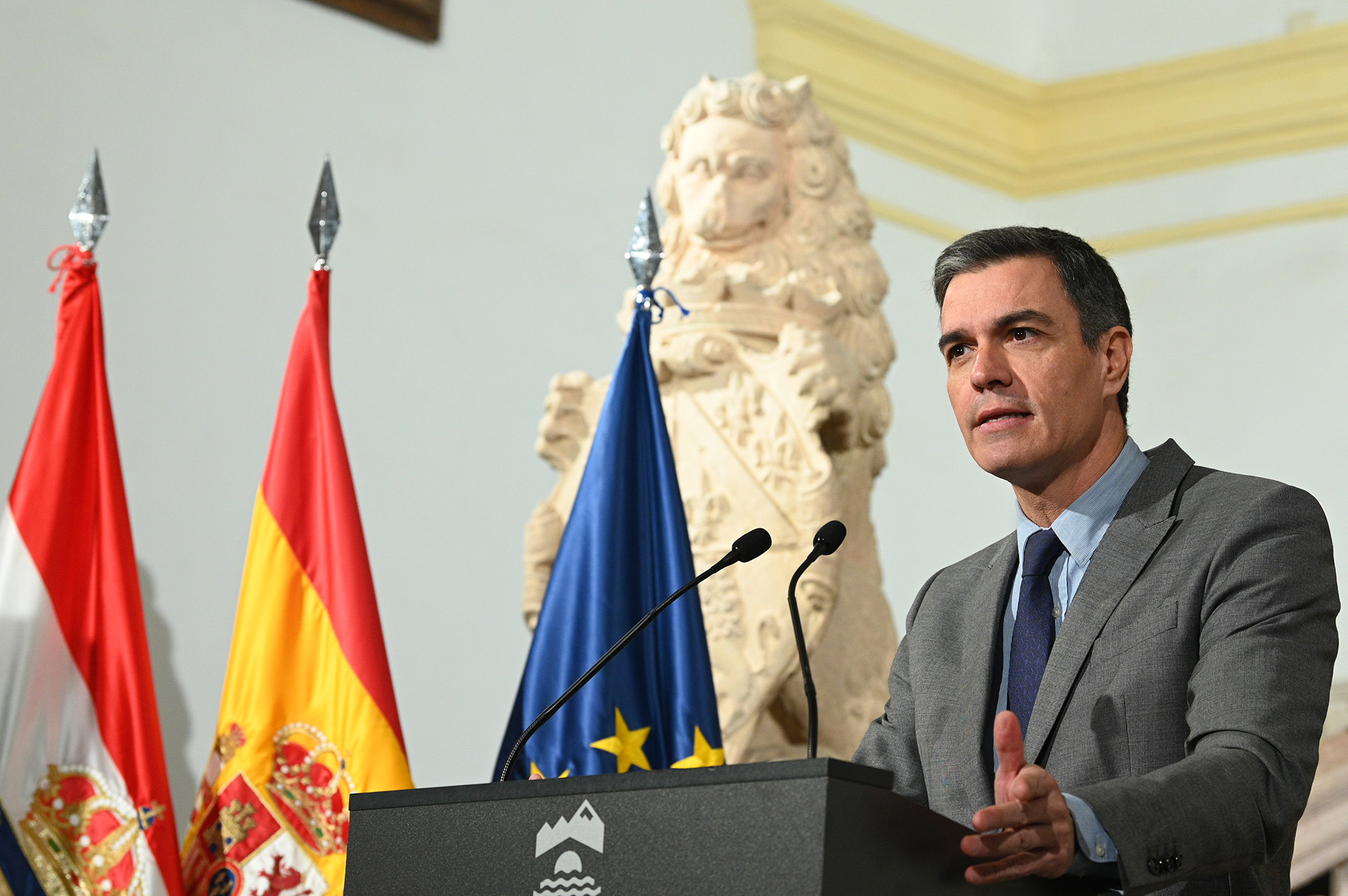 Pedro Sánchez anuncia en La Rioja la creación del Centro de Inteligencia de la Nueva Economía de la Lengua