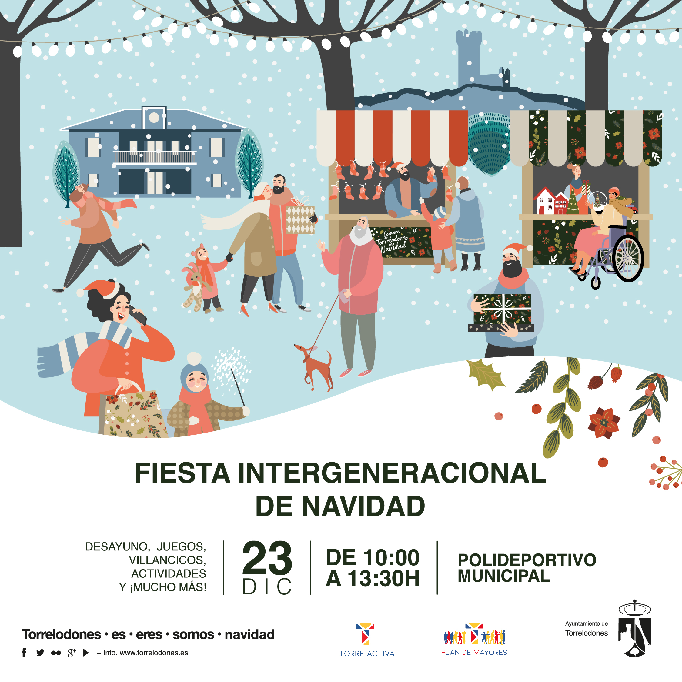Torrelodones celebra su primer encuentro intergeneracional de Navidad
