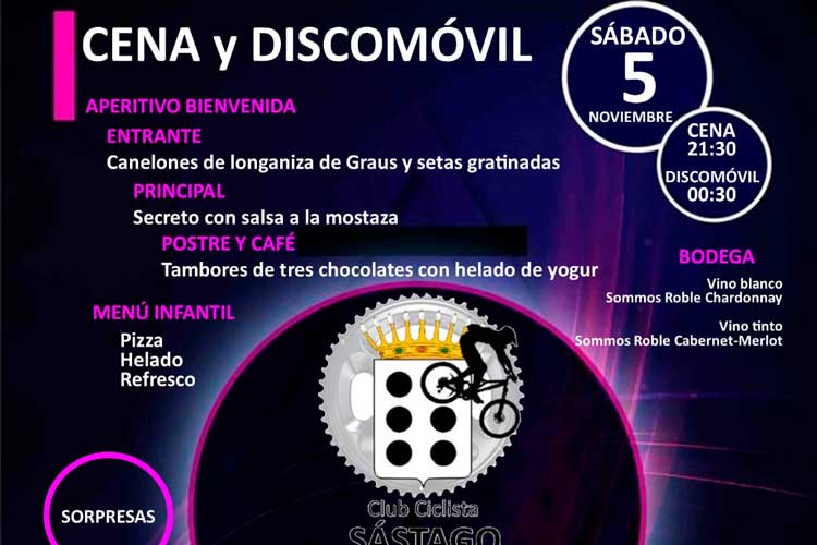 Fiesta fin de temporada del Club Ciclista de Sástago