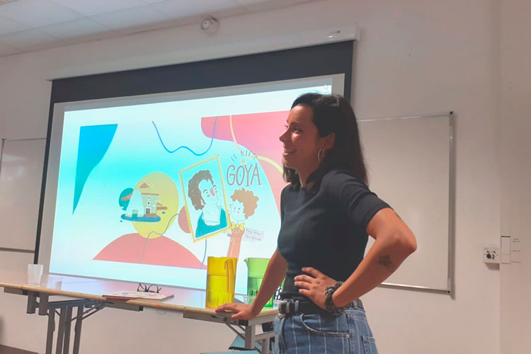 Vera Galindo presenta en Burdeos su libro ‘El nieto de Goya’