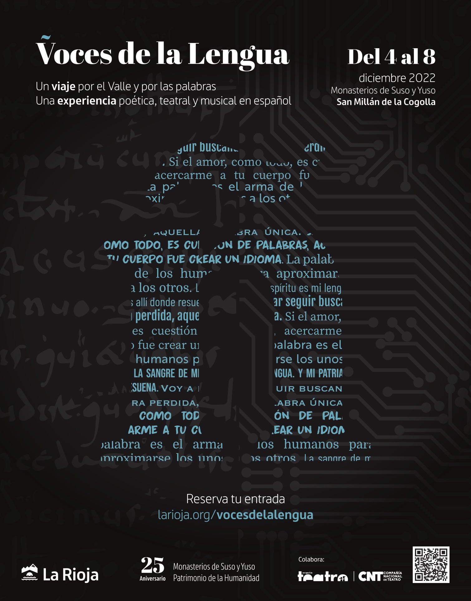 Voces de la Lengua, un escenario de teatro, música e historia del 4 al 8 de diciembre