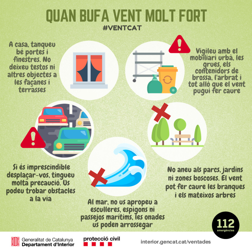 Alerta por fuertes vientos en nuestra zona