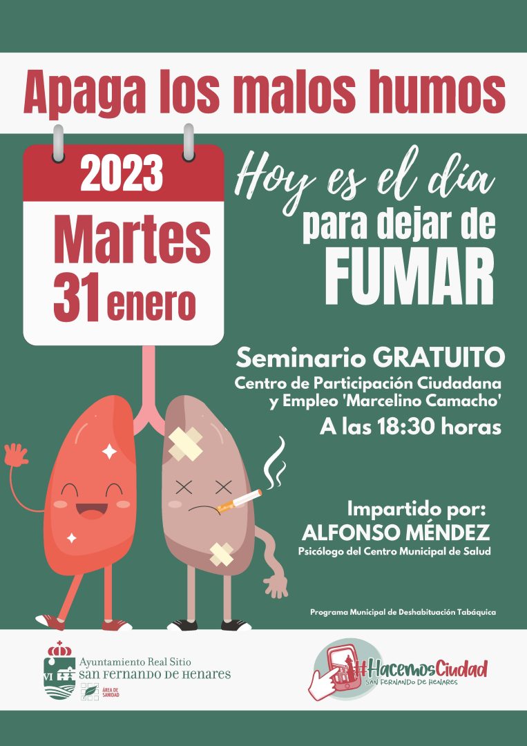 La Concejalía de Sanidad pone en marcha un seminario para dejar de fumar
