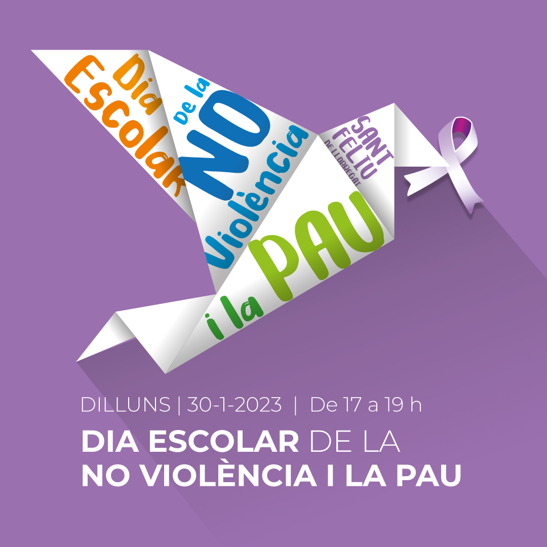 Les escoles de Sant Feliu celebren el Dia escolar de la no violència i la pau