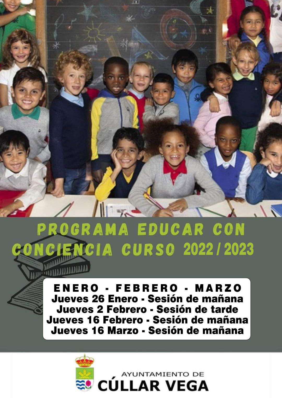Proximas sesiones de Enero a Marzo del programa "Educar con Conciencia"