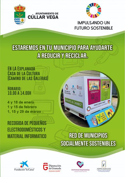 Punto Limpio Móvil 1er trimestre 2023: residuos eléctricos y electrónicos