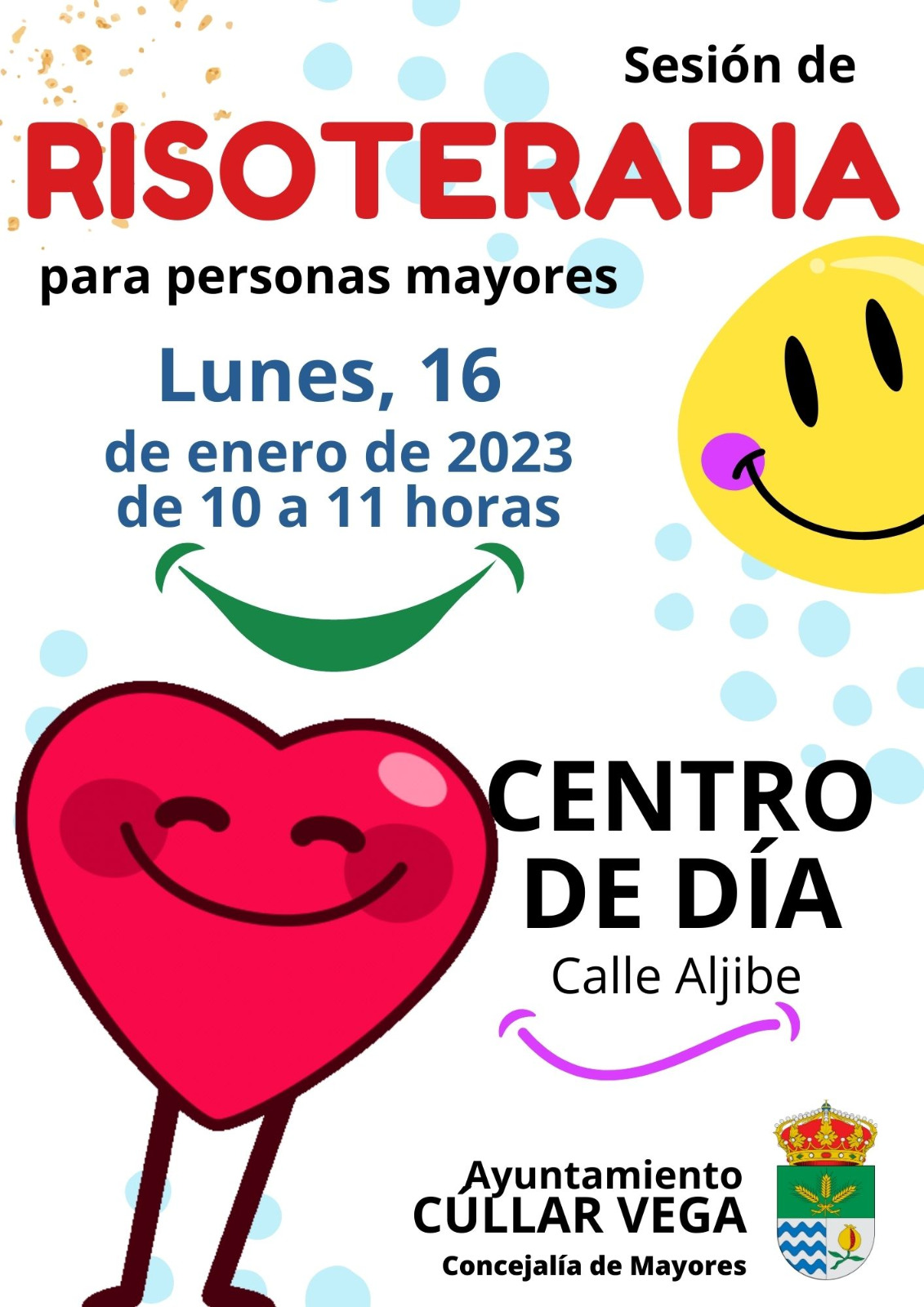 Sesión de Risoterapia para personas mayores