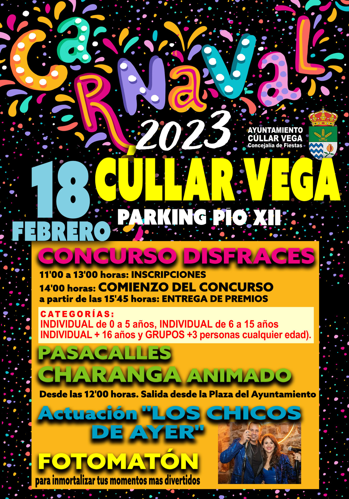 Cúllar Vega celebra este sábado su Carnaval con un gran concurso de disfraces