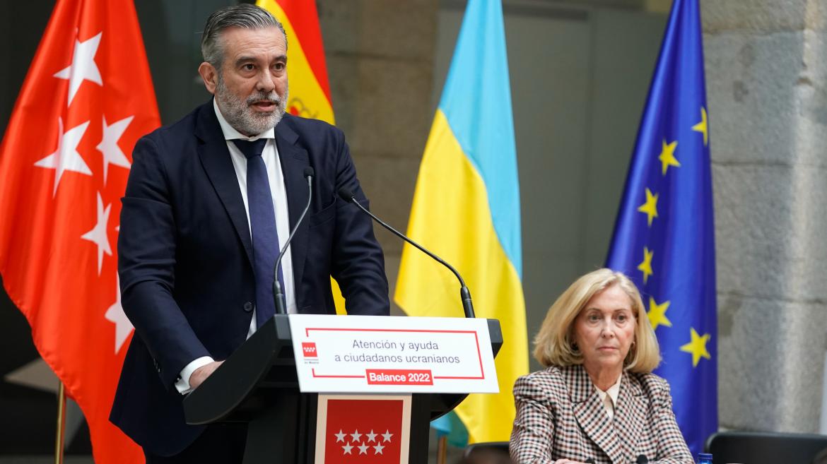La Comunidad de Madrid ha realizado casi 75.000 atenciones a refugiados ucranianos en vísperas del primer aniversario de la invasión rusa