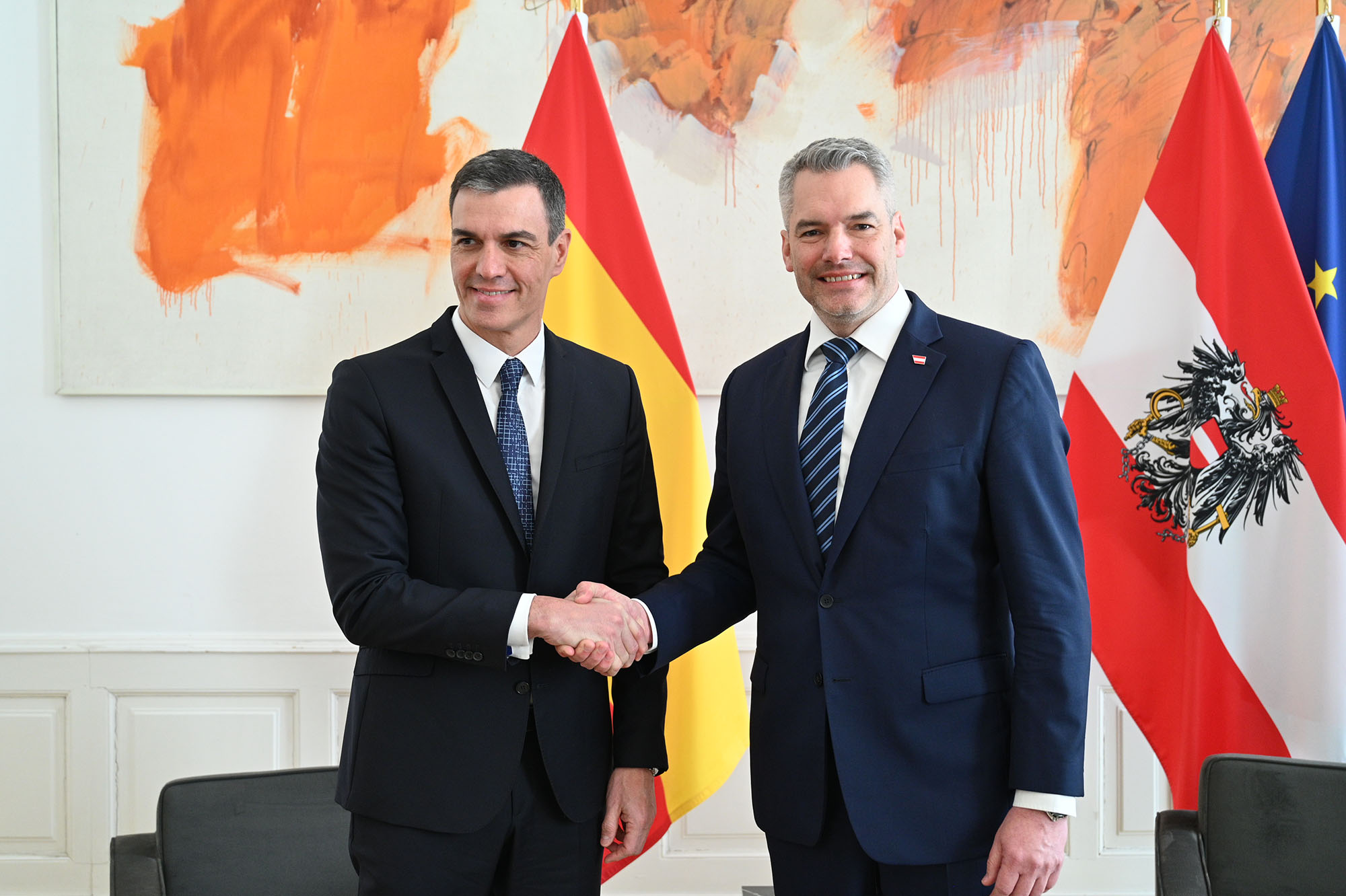 La Moncloa. 16/02/2023. Sánchez inicia en Viena la ronda de contactos previa a la Presidencia Española del Consejo de la UE [Presidente/Actividad]