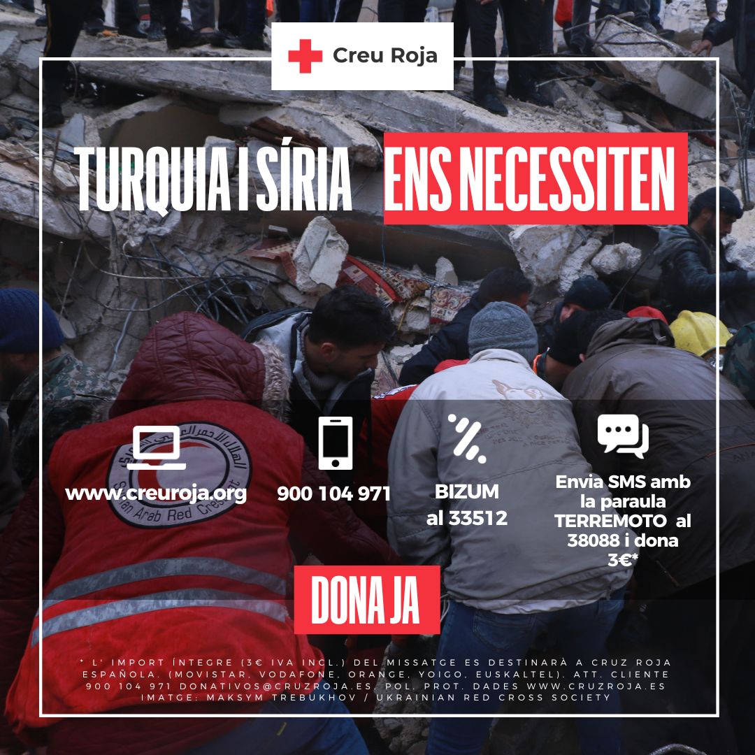 Llamamiento a la solidaridad ciudadana por la crisis humanitaria en Turquía y Siria