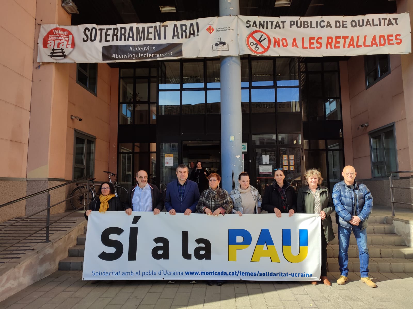 Montcada i Reixac recorda el primer aniversari de la invasió d’Ucraïna