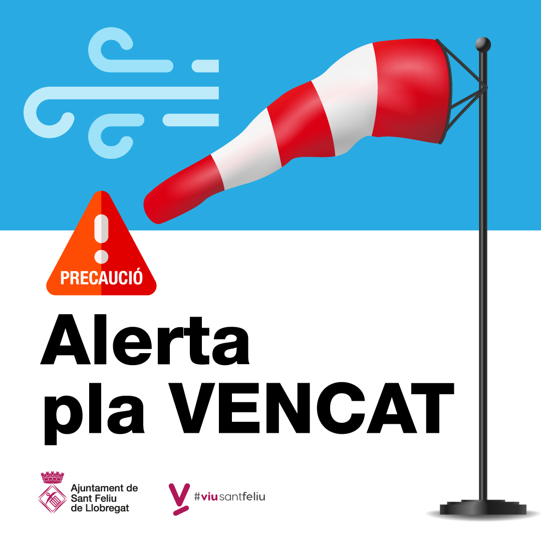 Activada l&#039;alerta per vent a Sant Feliu