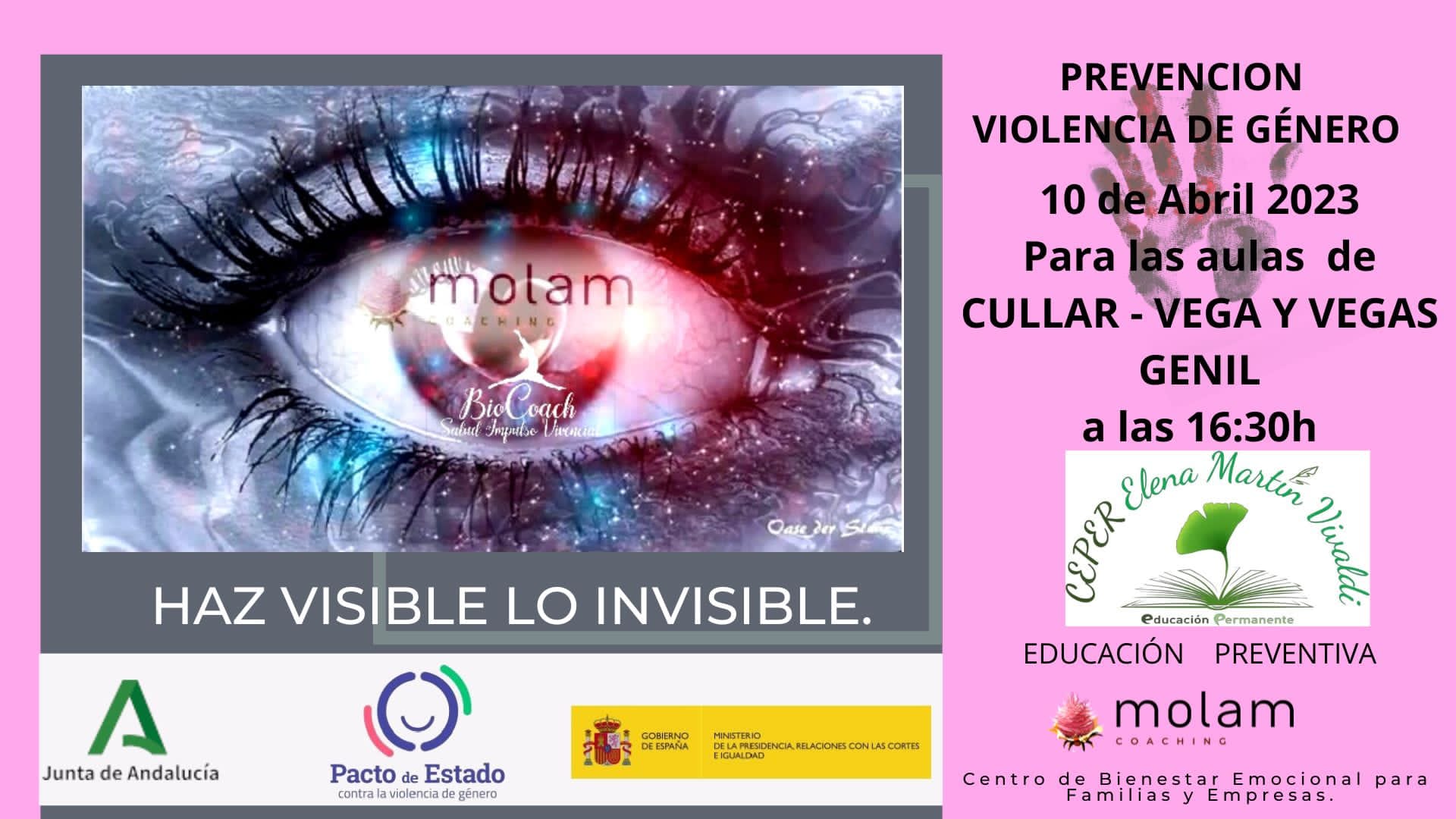 Charla de Prevención de la Violencia de Género «Haz visible lo invisible»