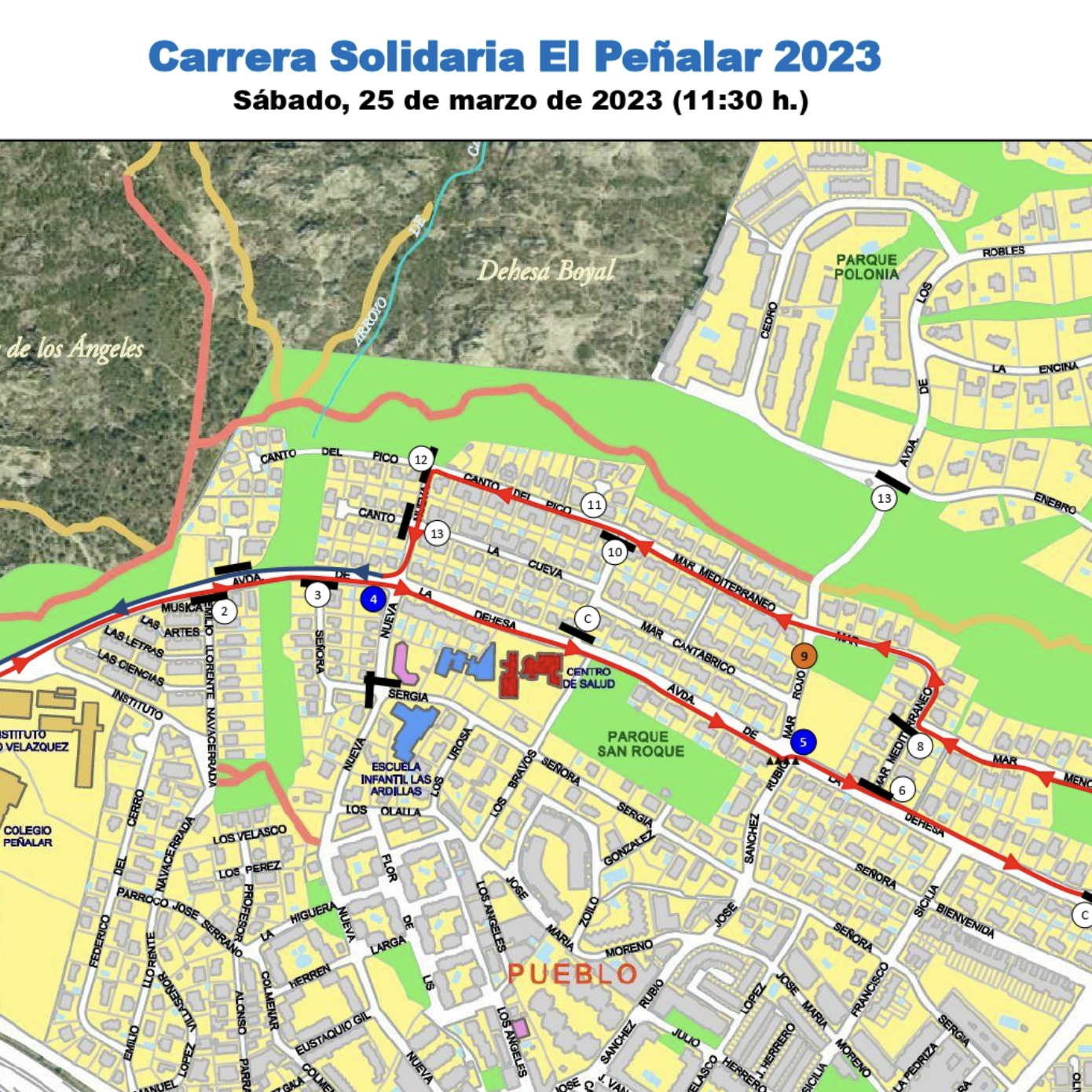 Corte de tráfico Av. de la Dehesa, sábado 25 de marzo