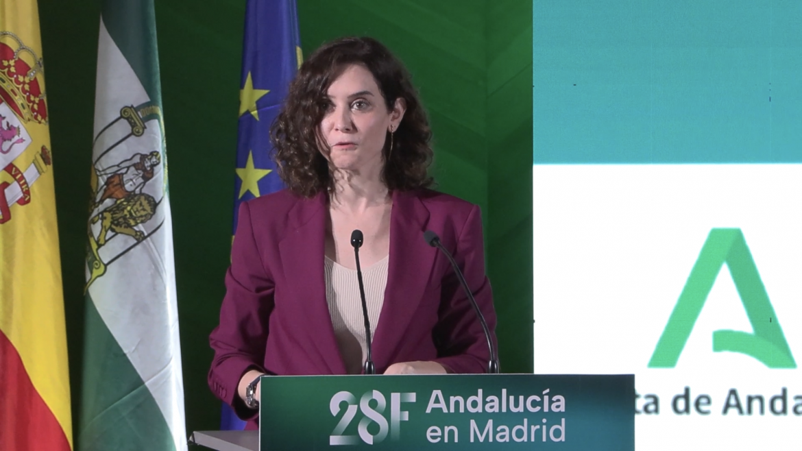 Díaz Ayuso ensalza el talento de los andaluces y su aportación: “Madrileños y andaluces volvemos a ir de la mano liderando el cambio en España”