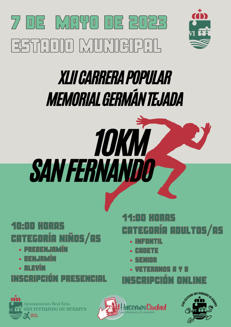El Estadio Municipal acogerá la 42 Carrera Popular el próximo 7 de mayo