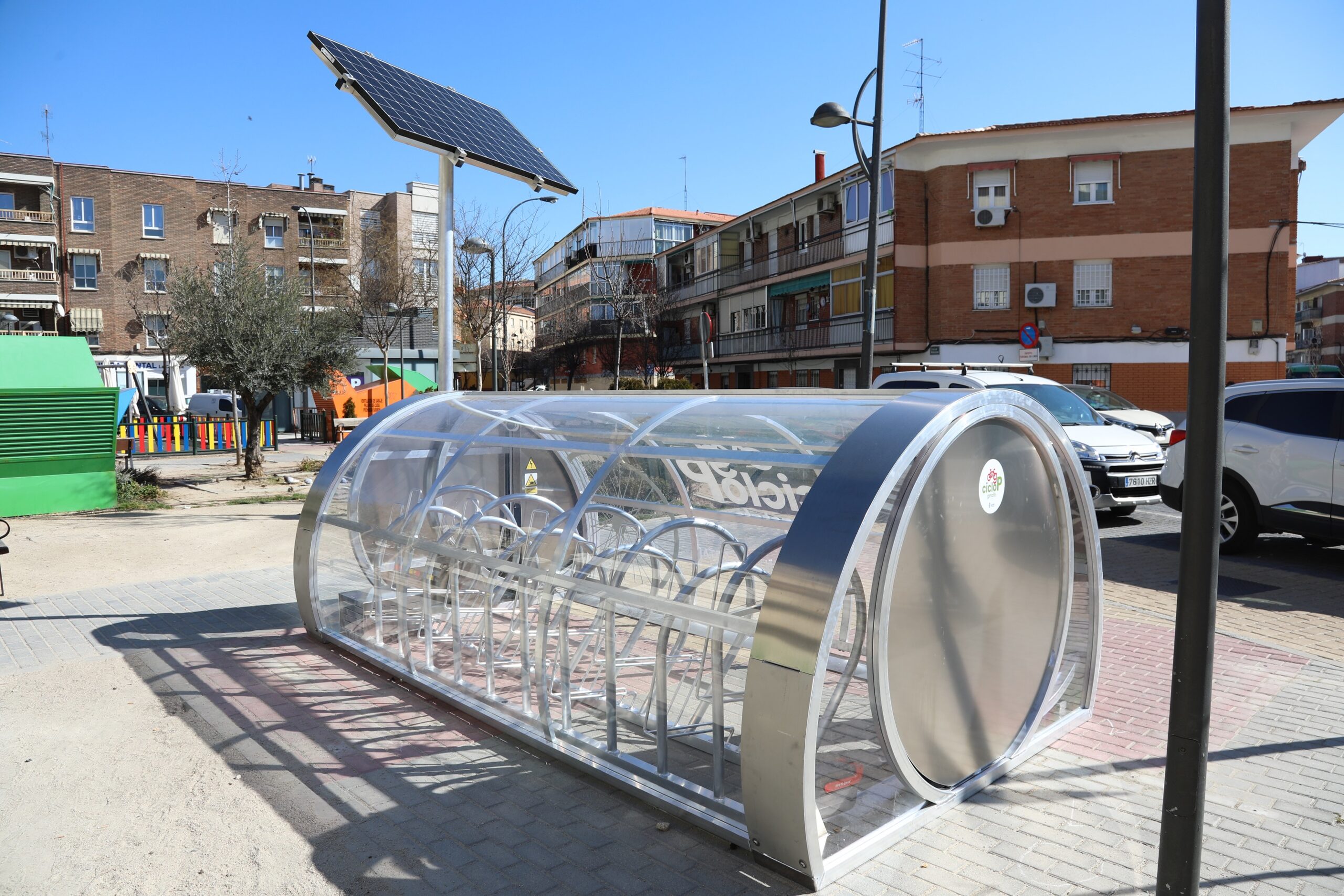 Getafe instala 6 nuevos aparcamientos seguros para bicicletas