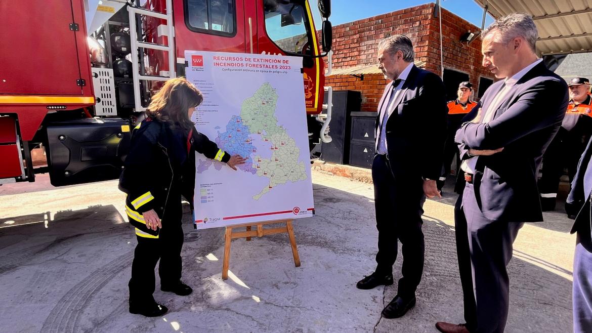 La Comunidad de Madrid refuerza la lucha contra el fuego en espacios naturales con el nuevo Punto de Incendio Forestal de Sevilla la Nueva