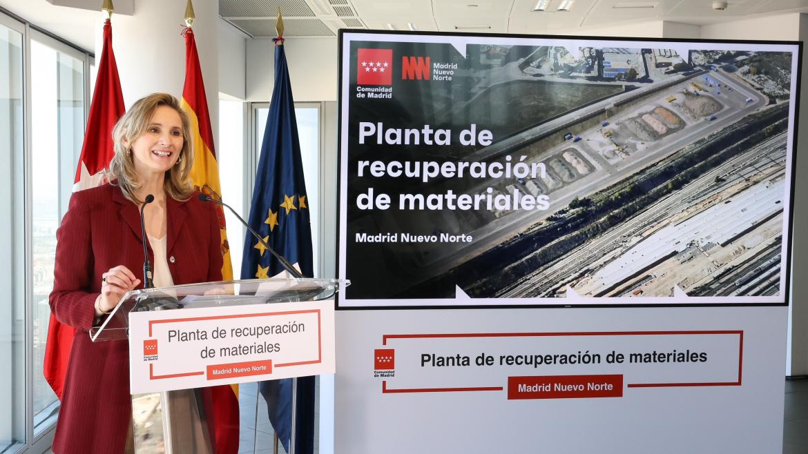 La Comunidad reutilizará 800.000 toneladas de residuos de Madrid Nuevo Norte con la nueva planta de tratamiento de materiales