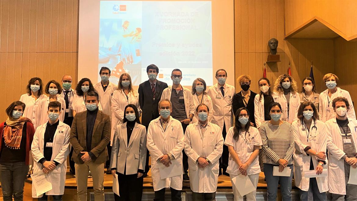 Más de 20 profesionales reconocidos en la X edición de los Premios y Ayudas del Hospital de Móstoles