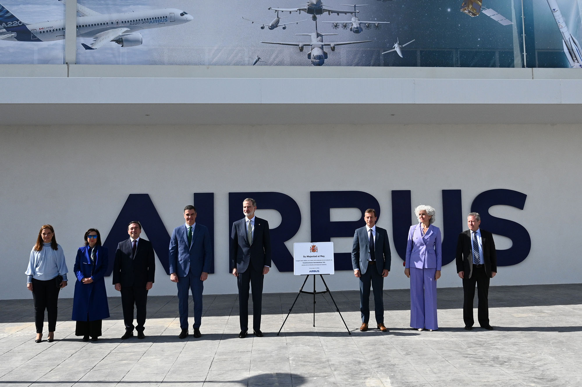 Pedro Sánchez participa en la celebración del centenario de Construcciones Aeronáuticas (CASA)