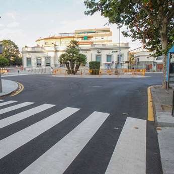 Tancament de la plaça de l&#039;Estació el dimarts 2 de maig