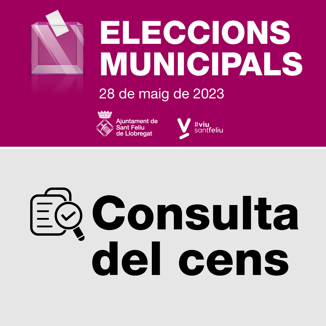 Consulta del cens electoral per a les eleccions municipals