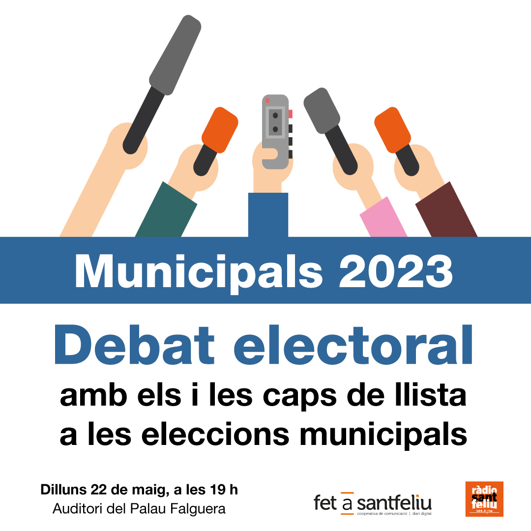 Debat electoral entre candidats i candidates a l&#039;alcaldia de Sant Feliu el 22 de maig