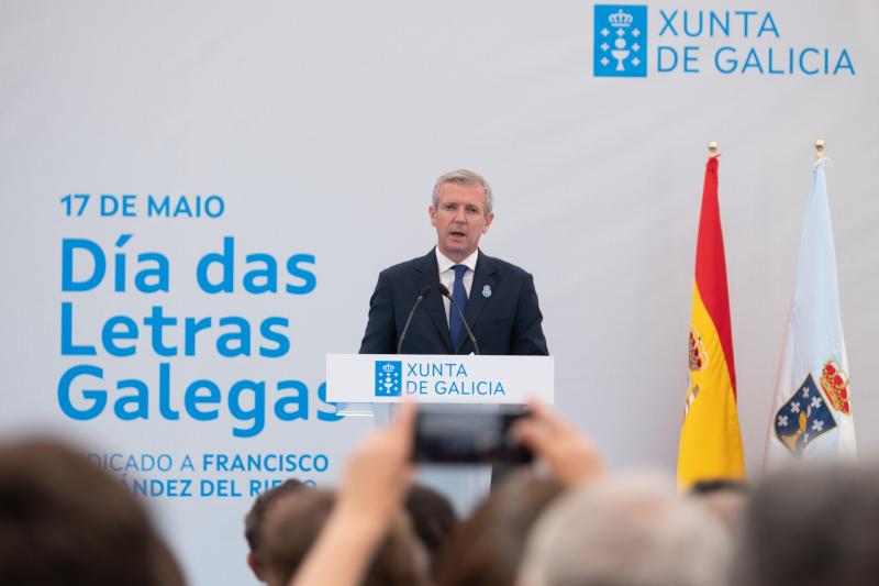 Discurso do presidente da Xunta, Alfonso Rueda, no acto institucional do Día das Letras Galegas 2023, dedicado a Francisco Fernández del Riego