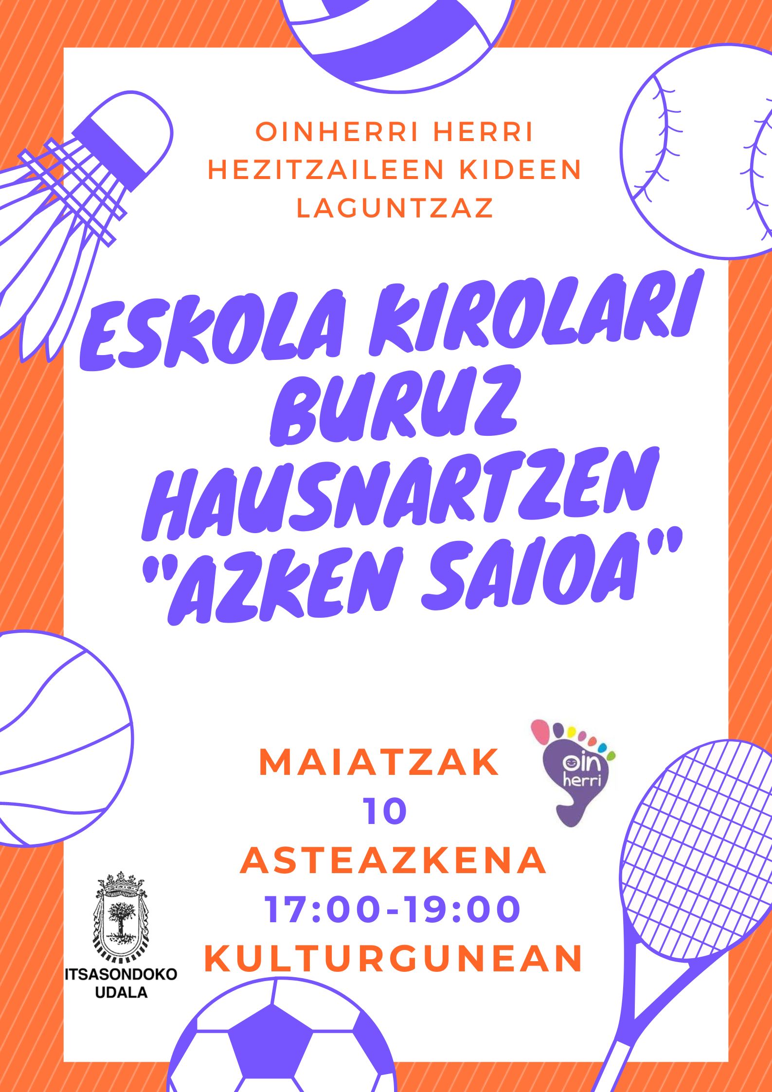 ESKOLA KIROLA 3. HAUSNARKETA SAIOA