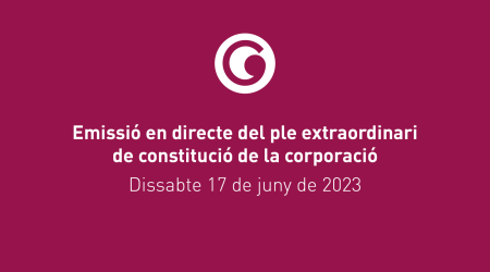 Dissabte 17 de juny es constitueix la corporació municipal
