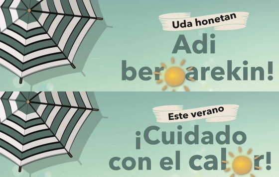 El Departamento de Salud y Osakidetza han activado el Plan de calor 2023