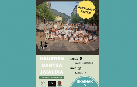 Festival de dantzaris txikis de Sustraiak dantza taldea