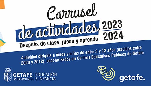 Getafe presenta el 'Carrusel de actividades' para las extraescolares del curso 2023-2024