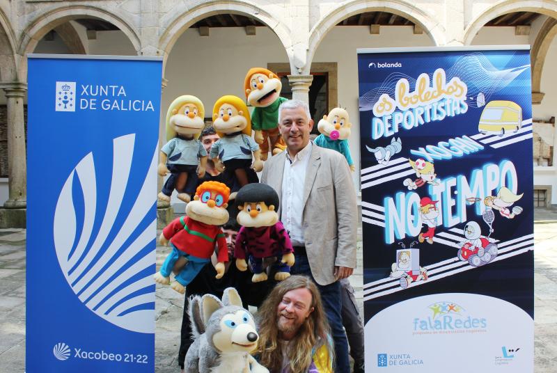 Os Bolechas deportistas visitarán a rapazada de 15 concellos da rede de dinamización lingüística