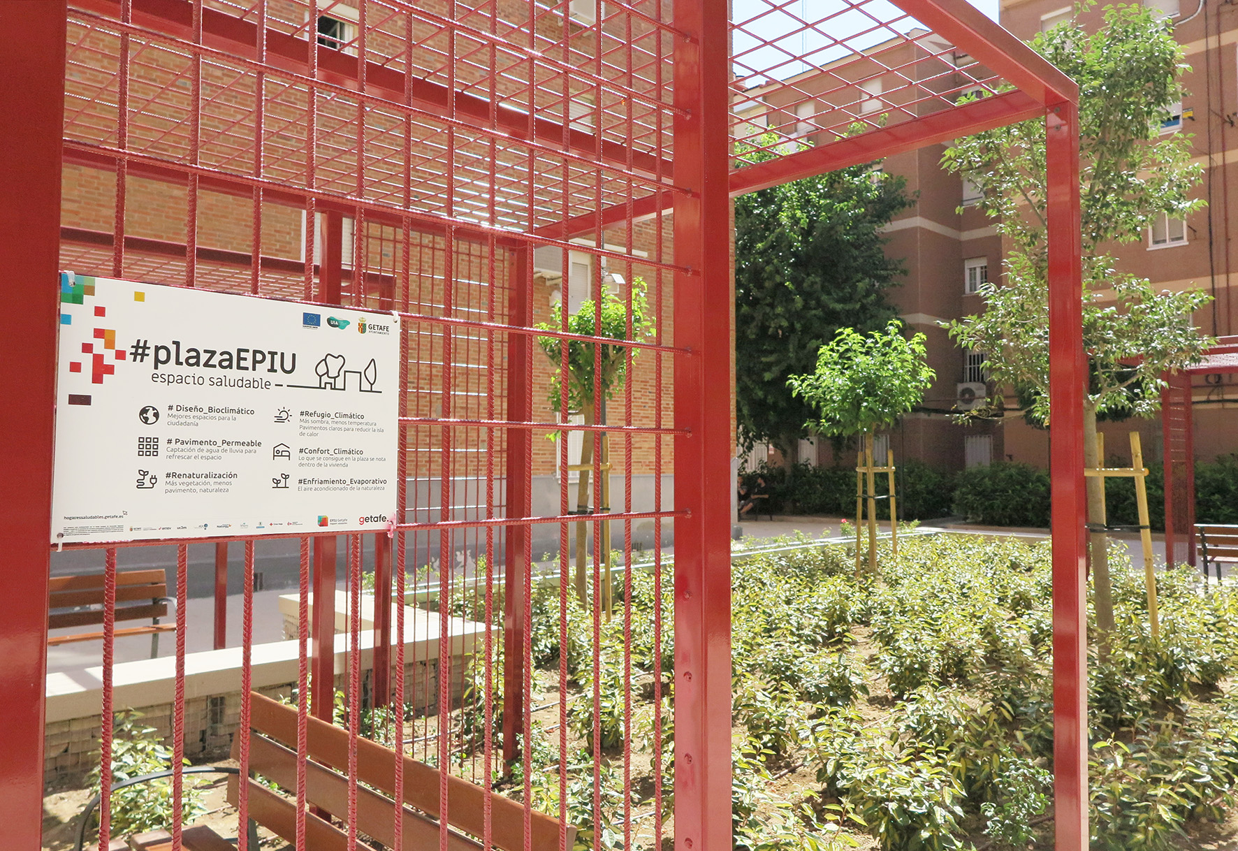 Getafe instala dos refugios climáticos a través del proyecto europeo 'EPIU Hogares Saludables'