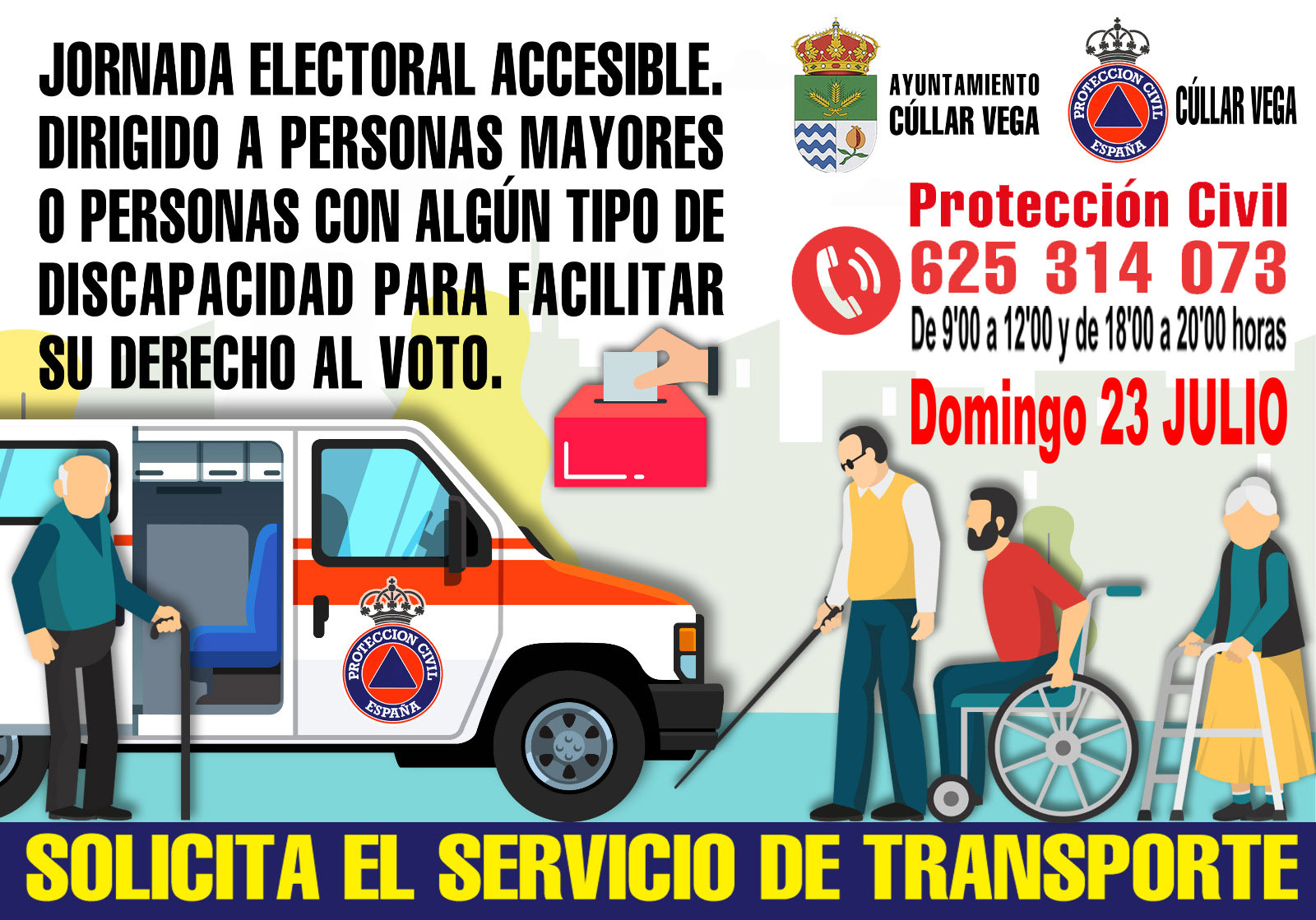Jornada electoral accesible - Ayto. Cúllar Vega