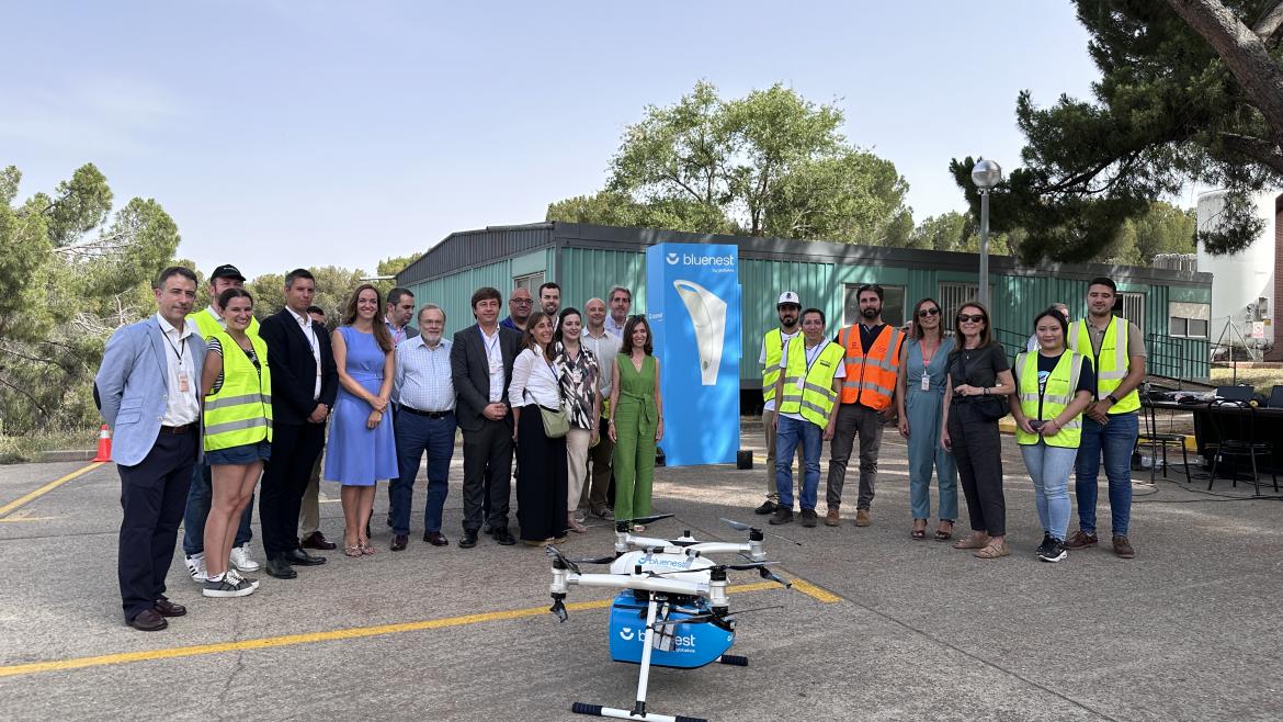 La Comunidad de Madrid muestra en el Hospital Público Cantoblanco el primer vuelo de drones para el transporte de material sanitario