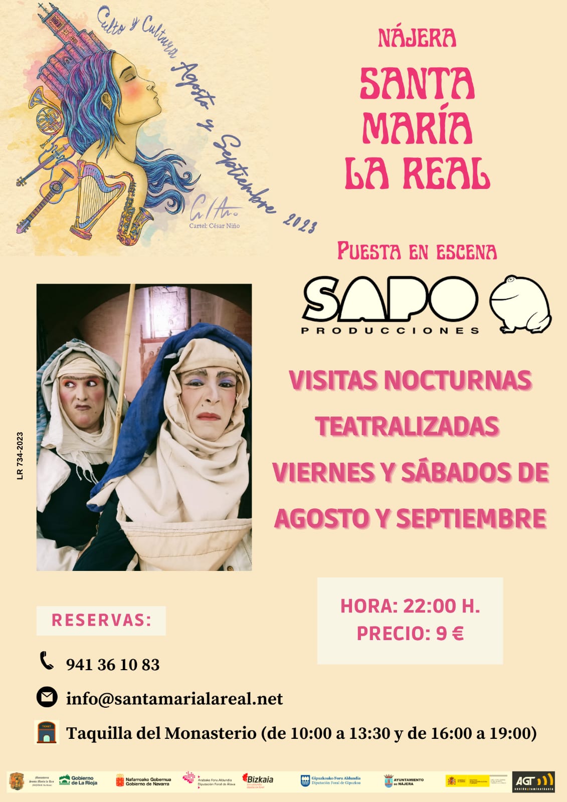 Santa María la Real ofrecerá visitas nocturnas teatralizadas en agosto y septiembre
