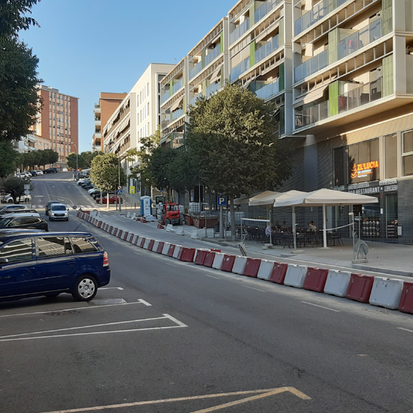 Canvis en el carrer del General Manso per les obres del nou itinerari pedalable